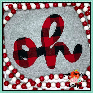 Ohio Bean Stitch Applique Design