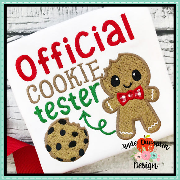 Official Cookie Tester Applique Design