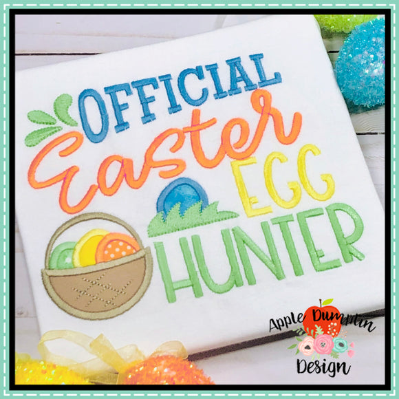 Official Easter Egg Hunter Applique Design