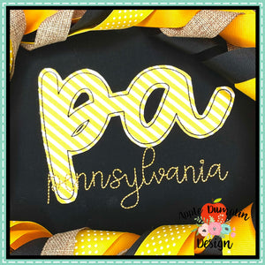 Pennsylvania Bean Stitch Applique Design