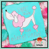 Poodle Bean Stitch Applique Design