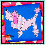 Poodle Bean Stitch Applique Design