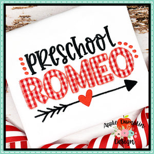 Preschool Romeo Applique Design