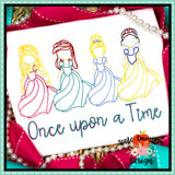 Princesses #2 Embroidery Design