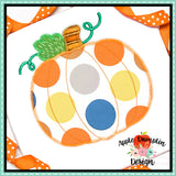 Pumpkin Zigzag Applique Design