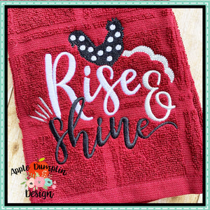 Rise and Shine Chicken Embroidery Design
