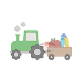 School Tractor Sketch Embroidery Design