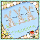 Scribble Bunnies Embroidery Design