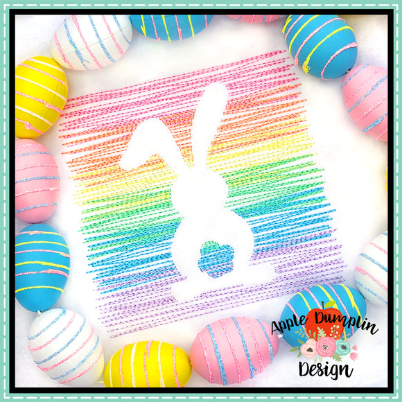 Shadow Scribble Bunny Embroidery Design