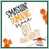 Smashin' Pumpkins Since Sketch Embroidery Design