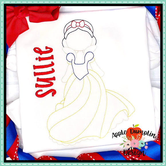 Snow Princess Design Snow Princess Embroidery Design – Apple Dumplin Design