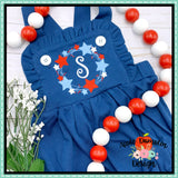 Star Wreath Embroidery Design