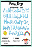 Sunny Rays Embroidery Alphabet + 2 Minis