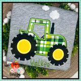 Tractor Satin Applique Design