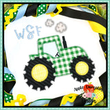 Tractor Zigzag Applique Design