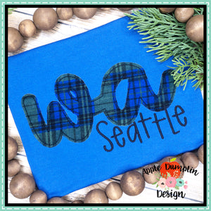 Washington Bean Stitch Applique Design