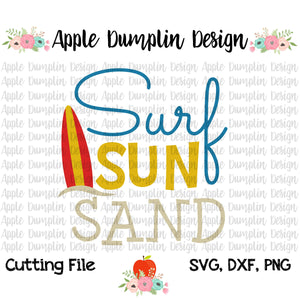 Surf Sun Sand SVG