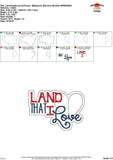 Land That I Love, Blanket Stitch, Applique Design