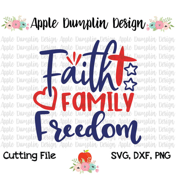 Faith, Family, Freedom SVG