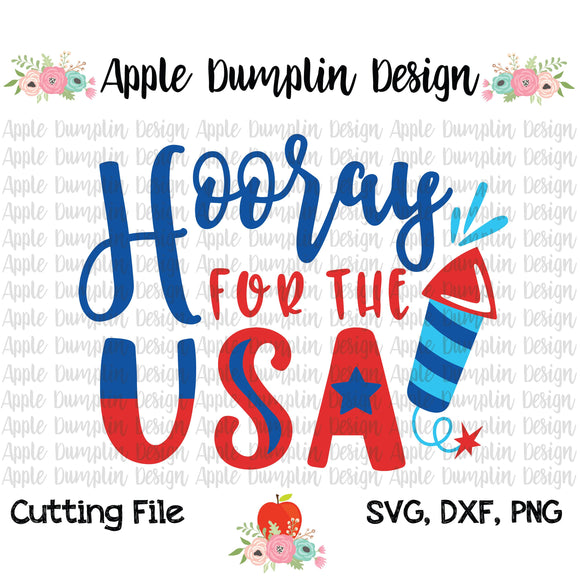 Hooray for the USA SVG