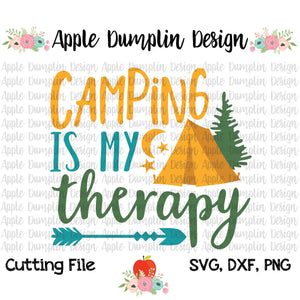 Camping is my Therapy SVG