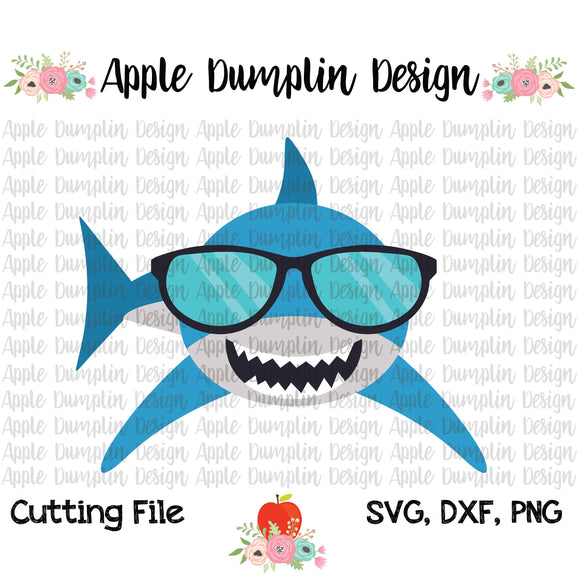 Shark with Shades SVG