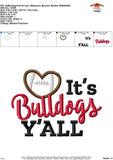 It's Bulldogs Y'all Applique Design