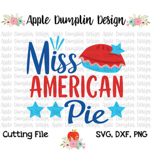 Miss American Pie SVG