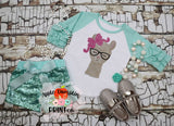 Llama with Glasses Watercolor Printable Design PNG