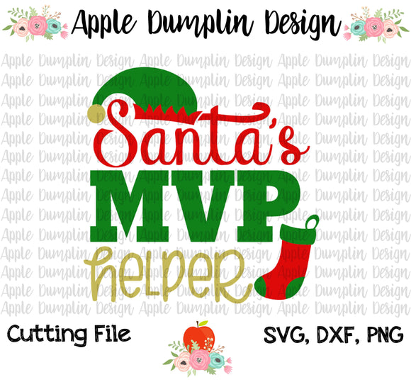 Santa's MVP Helper SVG