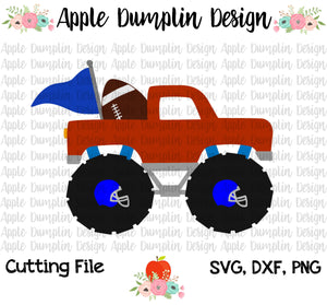 Football Monster Truck SVG