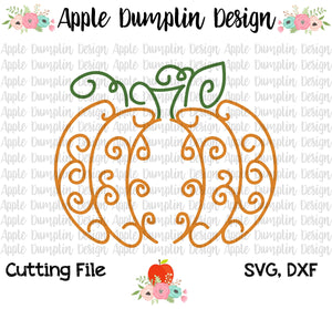 Swirly Pumpkin SVG