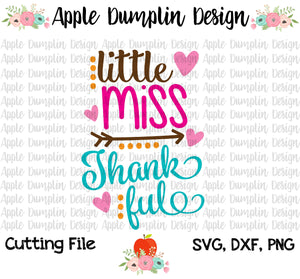 Little Miss Thankful SVG