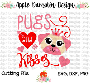 Pugs and Kisses SVG