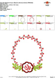 Berry Wreath Applique Design