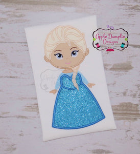 Ice Princess Applique Design